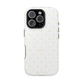 White & Yellow Polka Dot Case