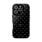 Midnight Black Polka Dot Case