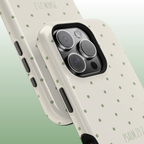 Cream & Sage Polka Dot Case