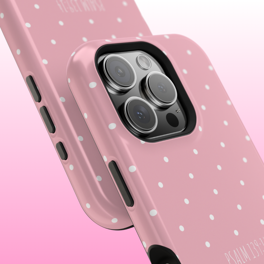 Bubblegum Pink Polka Dot Case