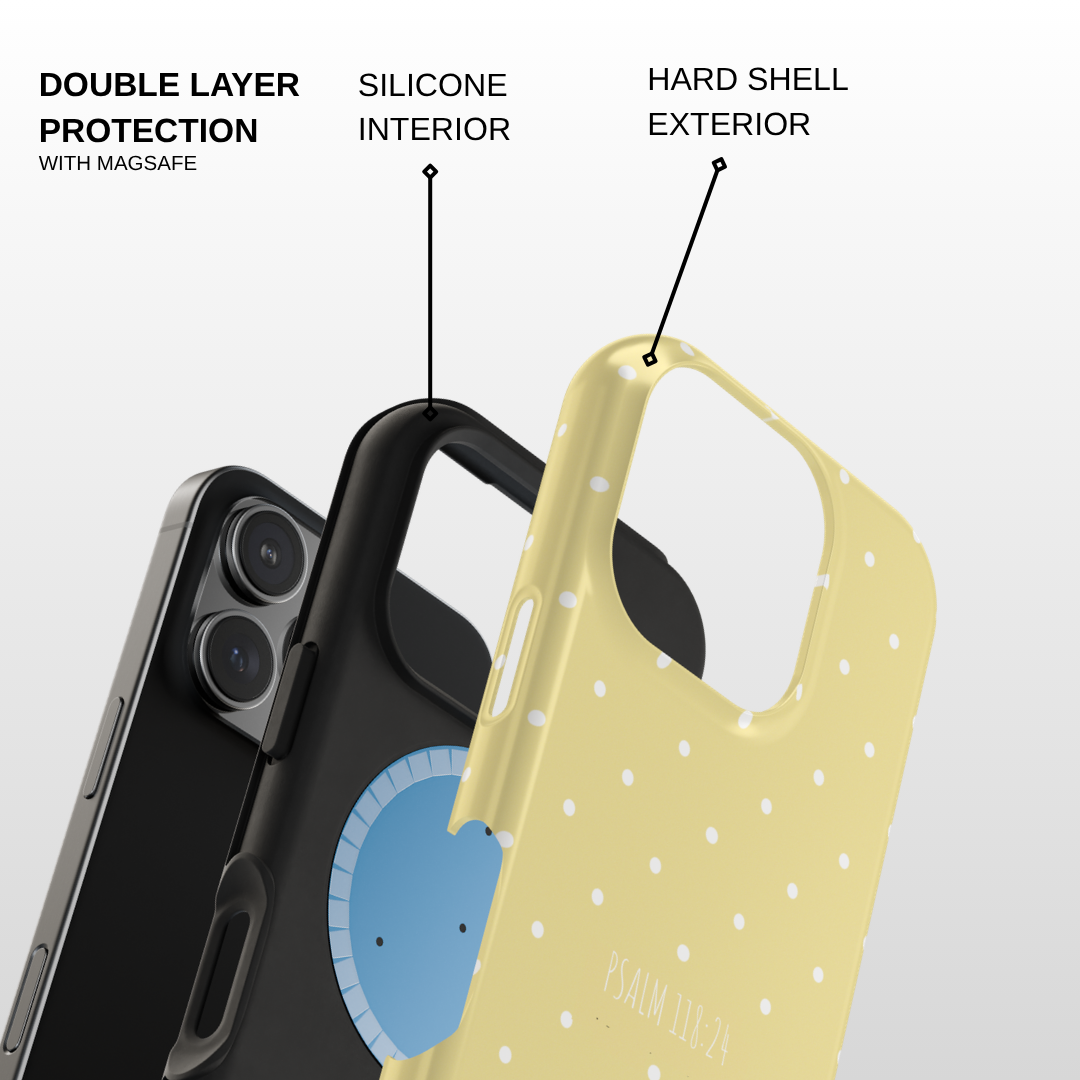 Butter Yellow Polka Dot Case