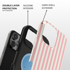 The Floral Grace Striped Case