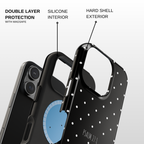 Midnight Black Polka Dot Case