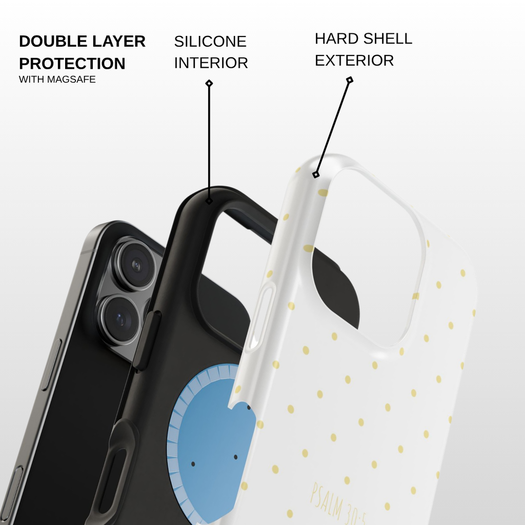 White & Yellow Polka Dot Case